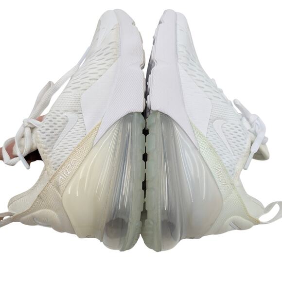 Nike Air Max 270 Lace-Up Sneakers Shoes Unisex Kids White Size US4Y EU36 - Picture 11 of 11